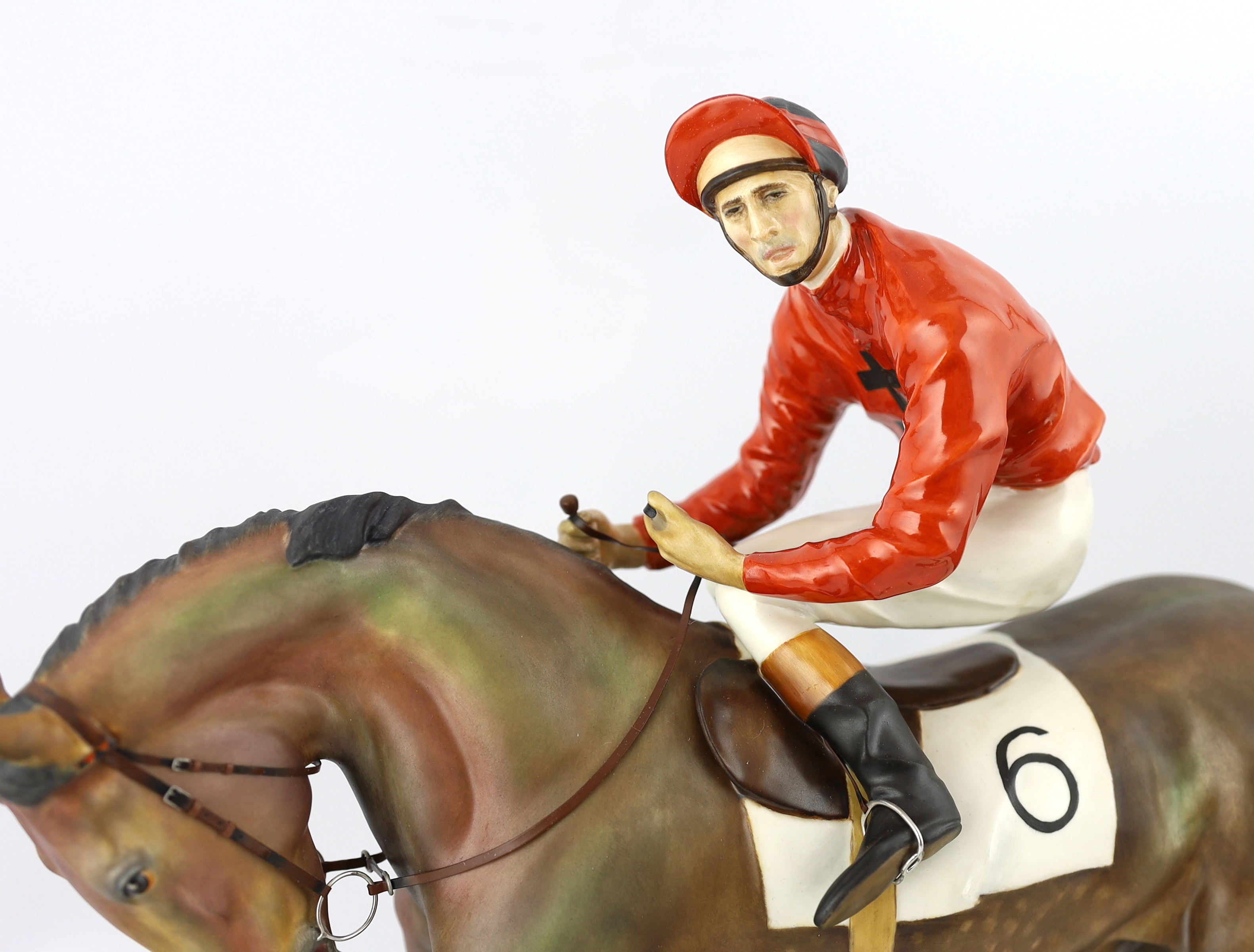 Bernard Winskill (d.1980), a Royal Worcester group, 'At the Start No.6'